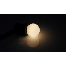 LED G45 0.5W 220-240V 2700K Warm White E27 (ДИММИРУЕМАЯ) белый теплый цвет, пластиковая колба D45 