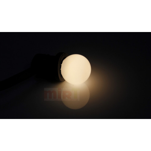 LED G45 0.5W 220-240V 2700K Warm White E27 (ДИММИРУЕМАЯ) белый теплый цвет, пластиковая колба D45 