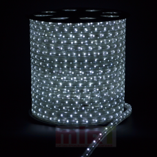 LED шнур 11 мм, круглый, 100м, фиксинг, 2W-LED/м-24-220V, БЕЛЫЙ