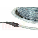 LED шнур 11 мм, круглый, 100м, фиксинг, 2W-LED/м-24-220V, БЕЛЫЙ