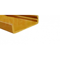 Профиль текстовый 31 мм(IS Dl31/1GM,анод,золото мат, 0,19кг/пог.м(длина хлыста без тех.края 6,0м)