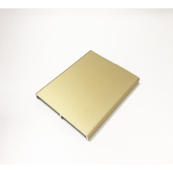 Профиль текстовый 62 мм(IS Dl62/1GM,анод,золото мат, 0,36кг/пог.м(длина хлыста без тех.края 6,0м)