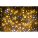 Дождь светодиодный LED-PLS-1920-2*1,5M-240V (белые теплые светодиоды/белый провод)соединяемая