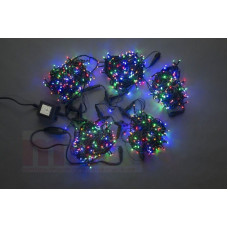 Гирлянда <<Спайдер>>LED-PLS-200*5-20M*5-24V-M/BL(20) 5 нит., мульти на черном проводе с 230V/24V/80W