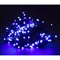 Гирлянда с повышенной степенью защиты LED-PLR-10M-240V-B/DG синий на тем-зел. пров.10м(с компл подк)
