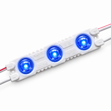Светодиодный модуль 3SMD 2835 линза (1,2w 120lm) B3 Синий