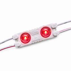 Светодиодный модуль 2SMD 2835 линза (0.8w 100lm) B2 Красный