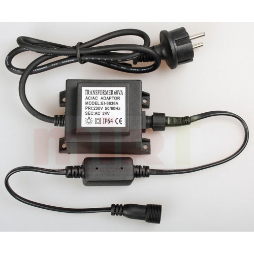 Трансформатор 220/24В, 60W, IP65