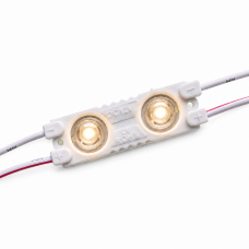 Светодиодный модуль 2SMD 2835 линза (0.8w 100lm) B2 Теплый белый 3200К