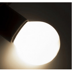 LED G45 1 W 110V-240V лампа-шарик с цоколем Е27, 45 мм(белый теплый)