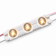 Светодиодный модуль 3SMD 2835 линза (1.2w 100lm) B3 Теплый белый 3200К