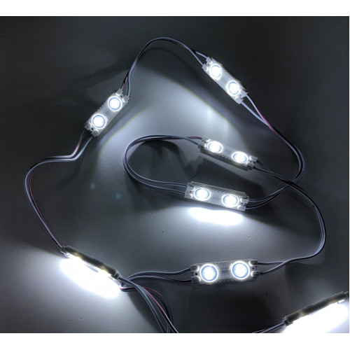 Светодиодный модуль 3SMD 2835 линза (1.2w 100lm) B3 (3200К теплый свет)