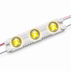 Светодиодный модуль 3SMD 2835 линза (1,2w 120lm) B3 Желтый