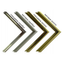 Профиль окантовочный №1 серебро матовое 3м