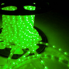 А4 Светодиодн.шнур d 13мм LED  -3W 100m зелёный
