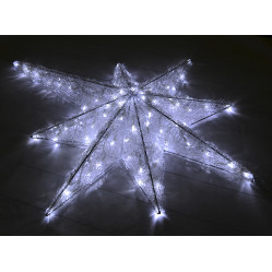 Звезда white 100 led 100*80*15