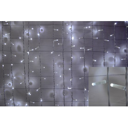 Светодиодный дождь фиксинг LED-PLS-5720  2,0*6,0 белые светодиоды на белом проводе (соединяемая)