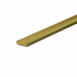 Профиль текст. 31 мм золото матовое