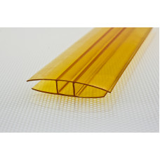 Профиль Н-образн.,соединит. для 10 мм дл.6м жёлтый