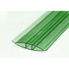 Профиль Н-образн.,соединит. для 4-6мм дл.6м зелёный