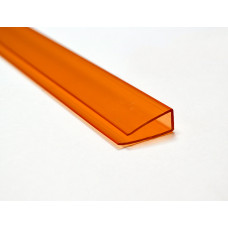 Профиль торцевой Novattro для 4мм дл. 2,1м (оранжевый)