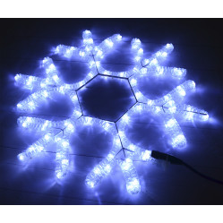 Снежинка LED-XM(FR)-2D-ck015 60 см. Белая