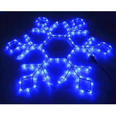 Снежинка LED-XM(FR)-2D-ck016 60 см. Синяя