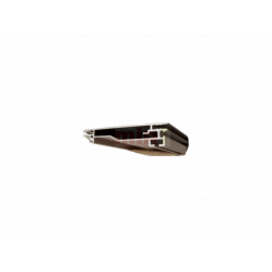 Профиль текст. 110 мм серебро матовое