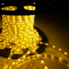 А4 Светодиодн.шнур d 13мм LED  -3W 100m жёлтый