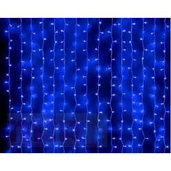 Дождь светодиод.LED-PRL-50x24-230V 2х5м синий проз