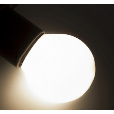 LED G45 220V-240V лампа-шарик с цоколем Е27, 45 мм (5 диодов), матовые, белый 