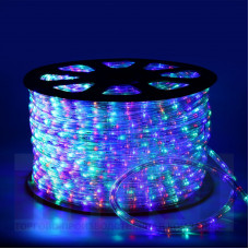 LED шнур 13 мм, круглый, чейзинг, 3W-LED/м-36-220V. Мульти
