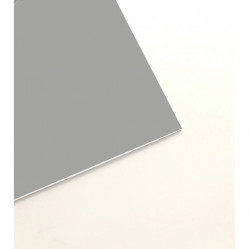 Пластик Mirex CRAFT Laser-847 (1.5мм) 600х1200 Серебро матовое/Чёрный