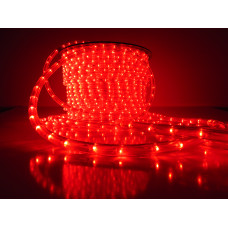А4 Светодиодн.шнур d 13мм LED  -2W 100m красный