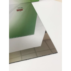 Пластик Mirex CRAFT Laser-055 (1.5мм) 600х1200 Серебро глянец/Чёрный