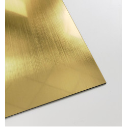 Пластик Mirex CRAFT Laser-052 (1.5мм) 600х1200 Золото глянец царапанное/Чёрный