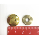 Держатель С12, 16 мм, Золото глянец (декоративный/плоский), компл. 4 шт.